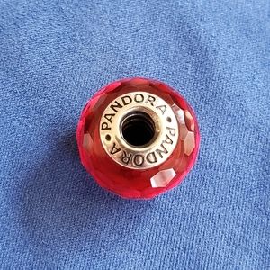 Faceted Red Murano Charm